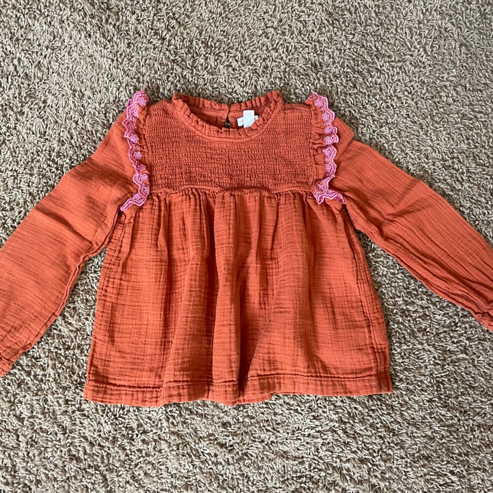 Girls Fall Blouse - size 7/8